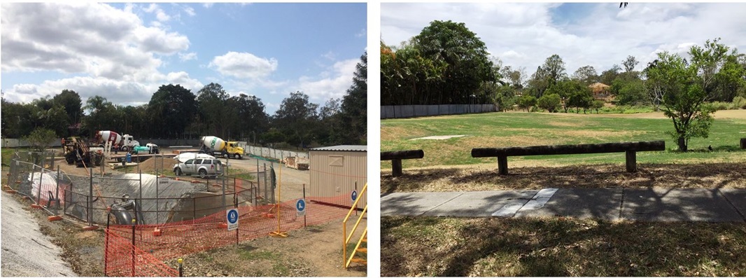 Kenmore worksite before and after